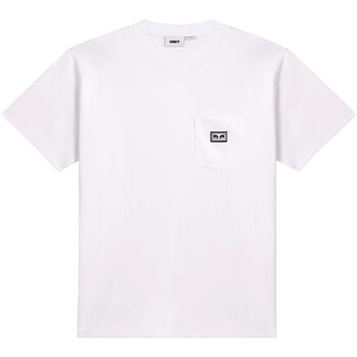 T-shirt Established Works Eyes Pocket Tee Ss - Obey - Modalova