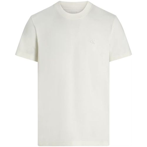 T-shirt T shirt Ref 64486 YBI Ecru - Calvin Klein Jeans - Modalova