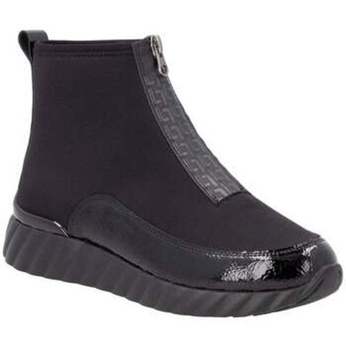 Bottines black casual closed ladies mid height boots - Remonte - Modalova