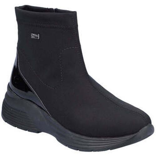 Bottines black casual closed ladies mid height boots - Remonte - Modalova