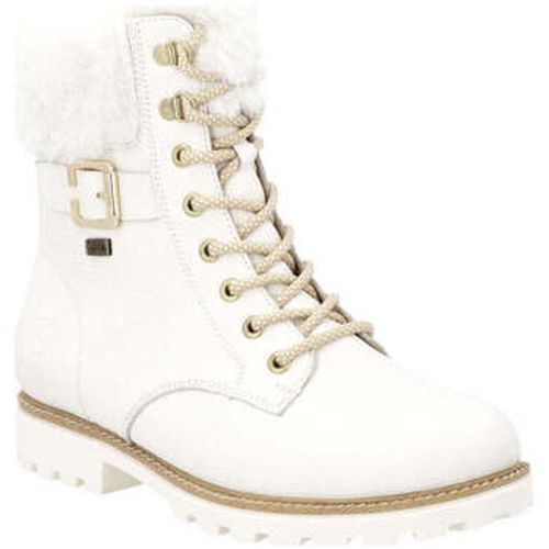 Bottines white casual closed ladies mid height boots - Remonte - Modalova