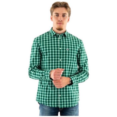 Chemise CHEMISE TJM REG POPLIN CHECK - GREEN MALACHITE CHECK - M - Tommy Jeans - Modalova