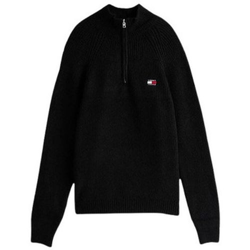 Pull PULL TJM REG 1/4 ZIP RAGL - BLACK MELANGE - XS - Tommy Jeans - Modalova