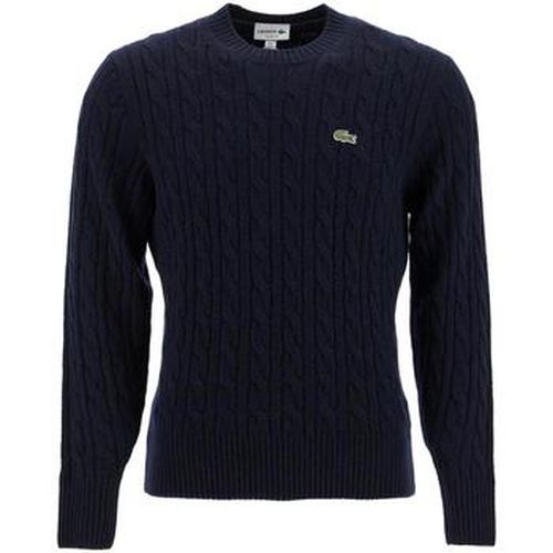 Pull Pull col rond en laine cardee torsadee - Lacoste - Modalova