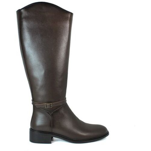 Bottes BOTA DE MONTAR DE CAÑA ALTA MARRÓN EN PIEL 02 - Aplauso - Modalova