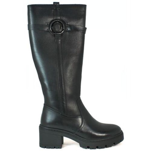 Bottes BOTA DE PIEL NEGRA DE CAÑA ALTA PARA MUJER 03 - Aplauso - Modalova