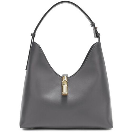 Sac a main Sac Drop en cuir lisse gris - Furla - Modalova