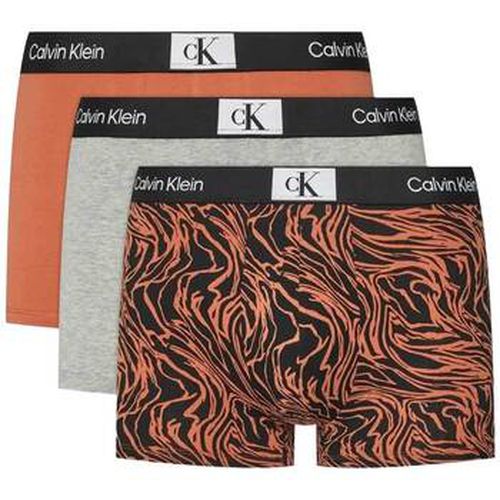 Boxers 3 Pack Trunks Grey/Orange/Print - Calvin Klein Jeans - Modalova