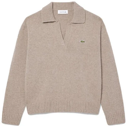 Sweat-shirt PULL COL POLO CACHEMIRE MAILLE 3D - Lacoste - Modalova