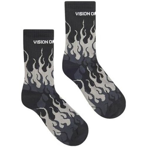 Chaussettes Chaussettes avec flammes grises et logo blanc - Vision Of Super - Modalova