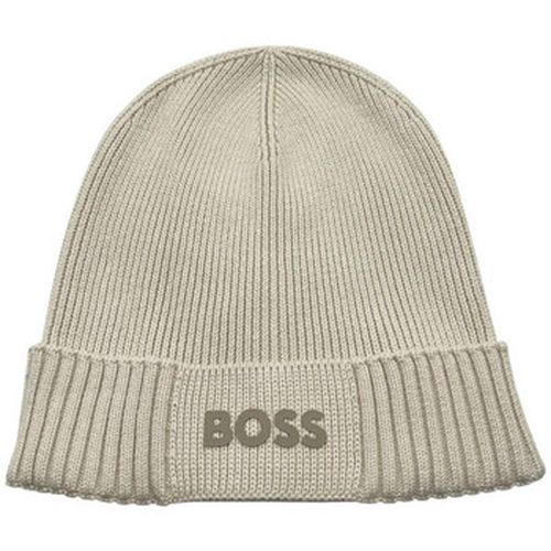 Bonnet BONNET À LOGO EN COTON ET LAINE VIERGE ASIC_BEANI - BOSS - Modalova