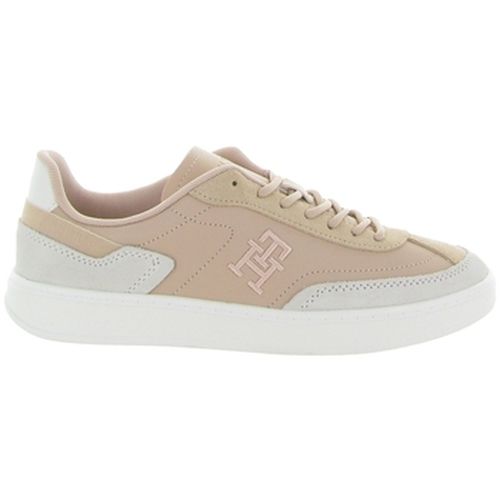 Baskets TH HERITAGE COURT SNEAKER LTHRE NUDE - Tommy Hilfiger - Modalova