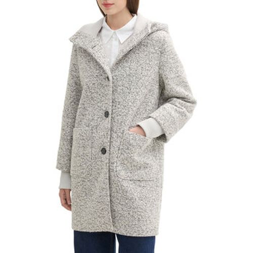 Blouson Manteau à capuche White Black - Tom Tailor - Modalova