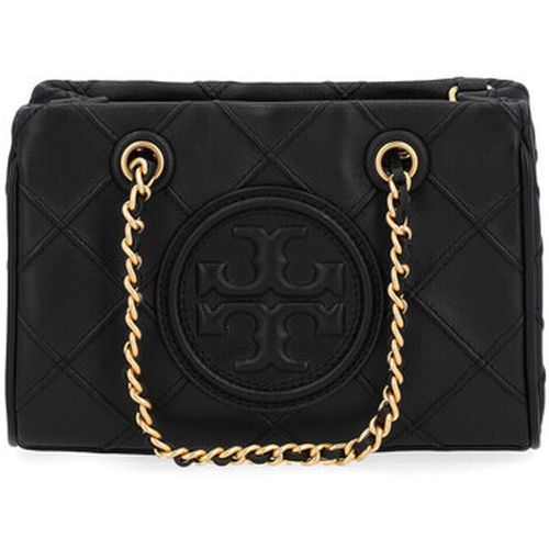 Sac Sac Mini Fleming Soft Chain Tote noir - Tory Burch - Modalova