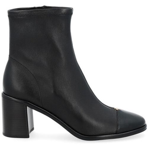 Boots Bottines à talon en cuir noir - Tory Burch - Modalova