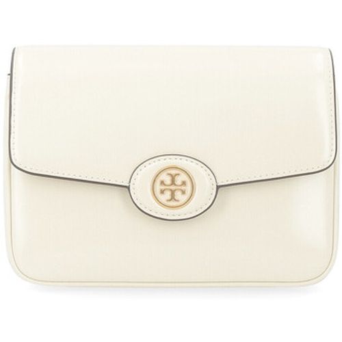 Sac à main Sac Robinson en cuir verni ivoire - Tory Burch - Modalova