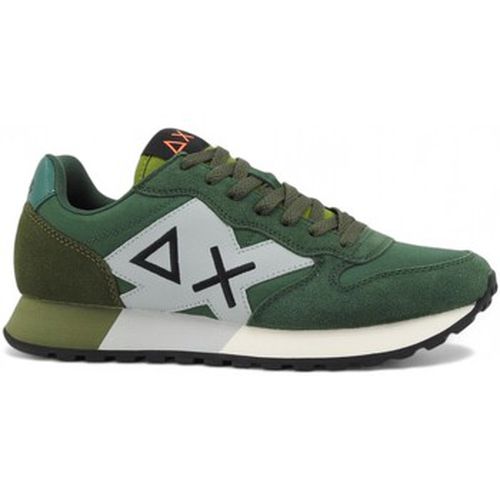 Chaussures Running Yaki Solid Sneaker Uomo Verde Z44113 - Sun68 - Modalova