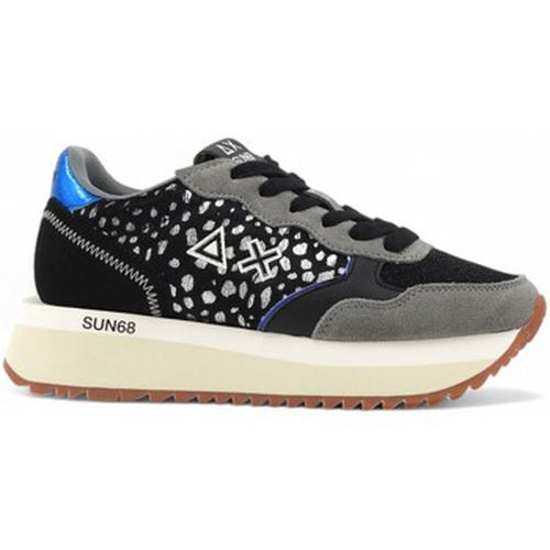 Bottines Running Ally Animalier Sneaker Donna Nero Z44214 - Sun68 - Modalova