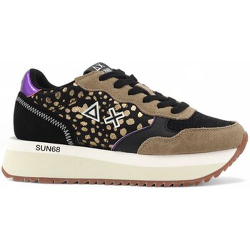 Chaussures Running Ally Animalier Sneaker Donna Nero Z44214 - Sun68 - Modalova