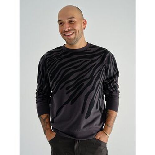 Sweat-shirt SWEAT COL ROND GRIS ET NOIR - 12Ia - Modalova