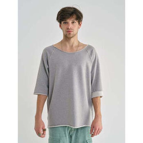 Sweat-shirt SWEAT MANCHE COURTE COTON GRIS - 12Ia - Modalova