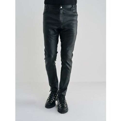 Pantalon PANTALON EN CUIR NOIR - 12Ia - Modalova