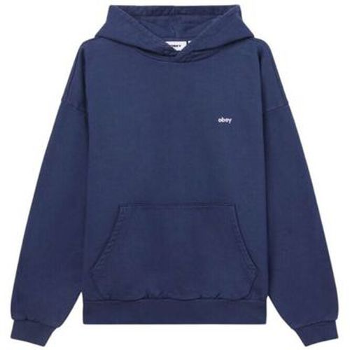 Sweat-shirt Pull Lowercase Pigment Hood Pigment Academu Navy - Obey - Modalova