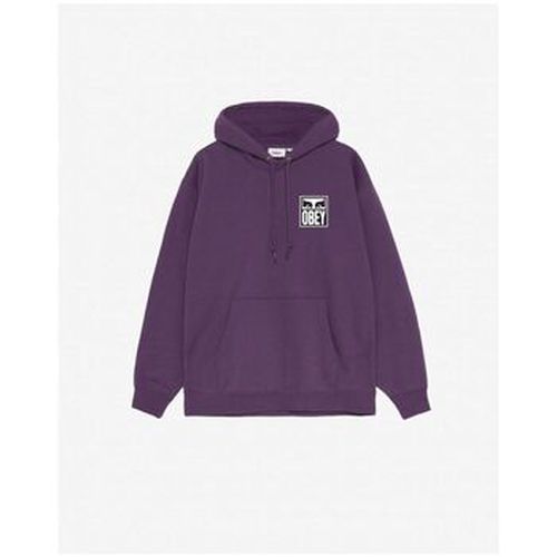 Sweat-shirt Pull Eyes Icon Hood Paisley Purple - Obey - Modalova