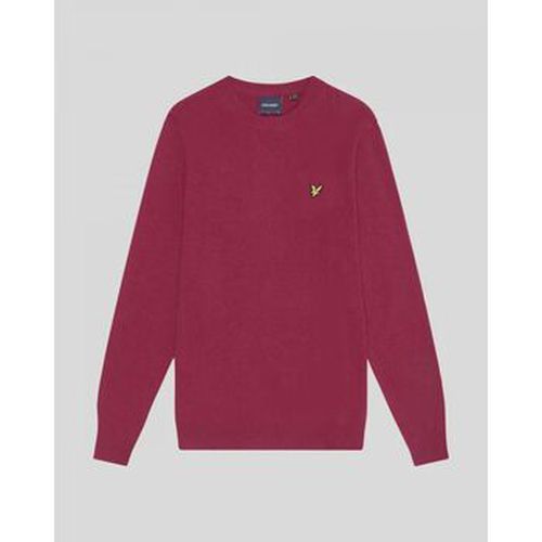 Pull KN2114V LAMBSWOOL BLEND CREW-X318 RICH BURGUNDY - Lyle & Scott - Modalova