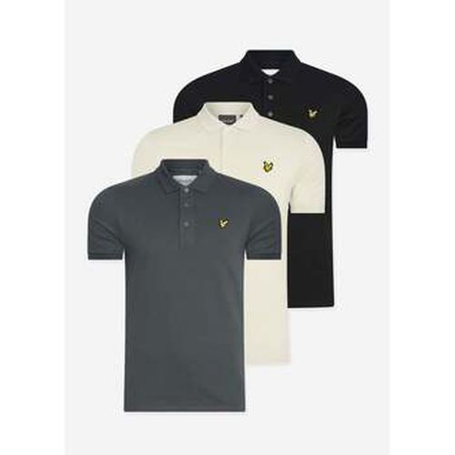 T-shirt Polo uni 3 packs - gunmetal - jet black - cove - Lyle & Scott - Modalova