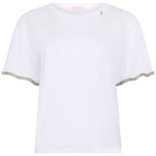 T-shirt T-shirt en coton avec strass - Liu Jo - Modalova