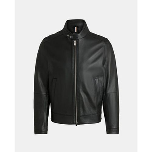 Blouson Veste en cuir martelé - BOSS - Modalova