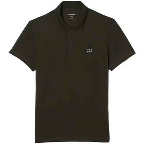 T-shirt Regular Fit Cotton Blend Polo Shirt Dark Khaki Green - Lacoste - Modalova