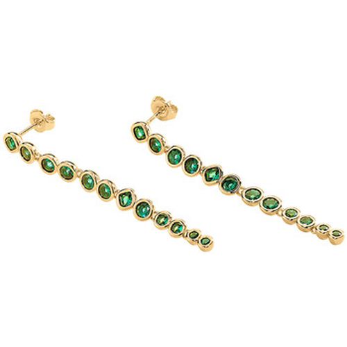 Boucles oreilles Boucles d'oreilles Adamas laiton doré zirconium verts - Agatha Ruiz de la Prada - Modalova