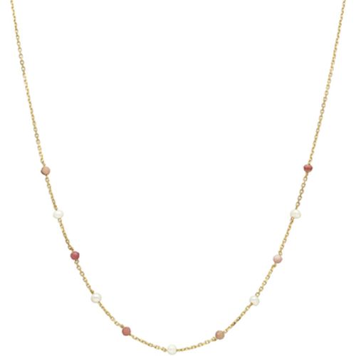 Collier Collier En Argent Pierres Naturelles Quartz Rose - Orusbijoux - Modalova