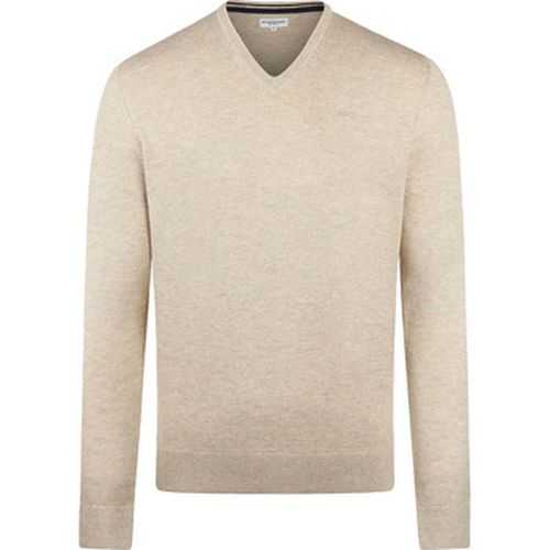 Sweat-shirt Pull Laine Merinos Col-V Sand - Mcgregor - Modalova