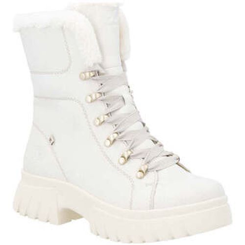 Bottines white casual closed ladies mid height boots - R-Evolution - Modalova