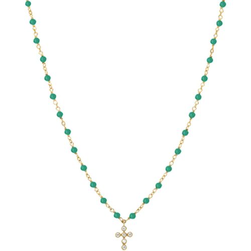 Collier Collier Argent Croix En Zirconium Blanc Et Pierres - Orusbijoux - Modalova