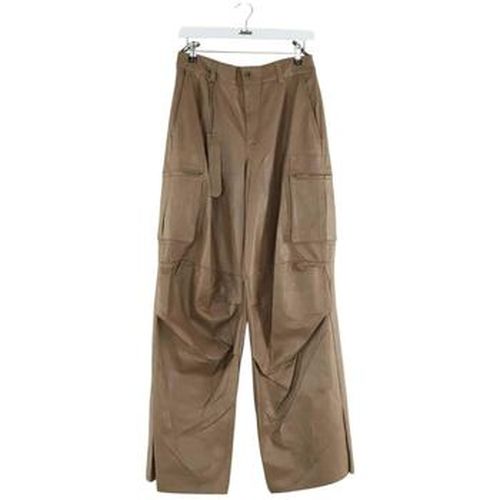 Pantalon Pantalon droit en cuir - Salvatore Ferragamo - Modalova