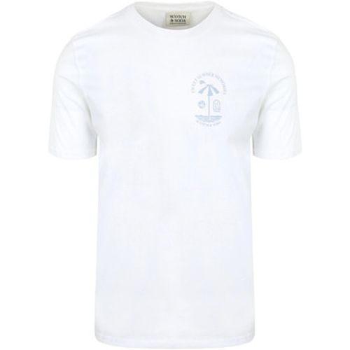 T-shirt T-Shirt Logo Blanche - Scotch & Soda - Modalova