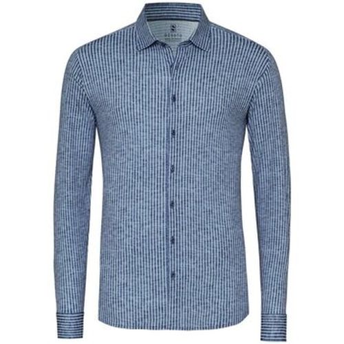 Chemise Shirt Kent Linen Optics Stripes Navy - Desoto - Modalova