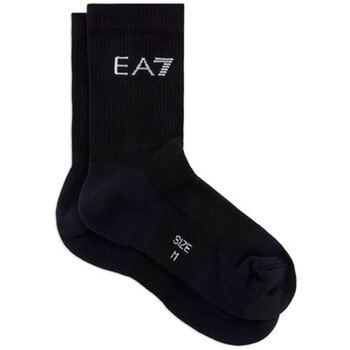 Chaussettes 245022 CC999-MC001 BLACK WHITE - Emporio Armani EA7 - Modalova