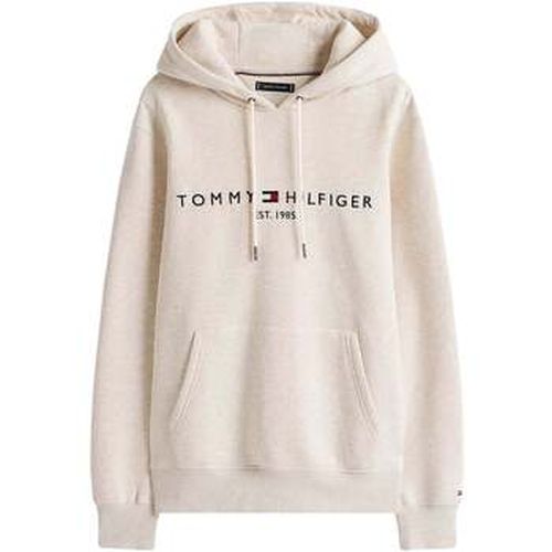 Sweat-shirt Logo Embroidery Hoodie Heathered Oatmilk - Tommy Hilfiger - Modalova