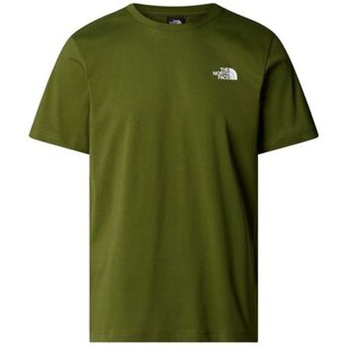T-shirt NF0A87NP M SS BOX NSE TEE-DIW1 WOODLAND GREEN - The North Face - Modalova