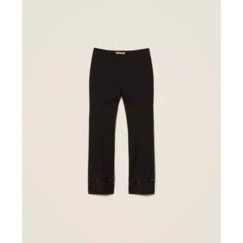 Pantalon PANTALONI CON RICAMO A FIORI Art. 252TP2101 - Twin Set - Modalova