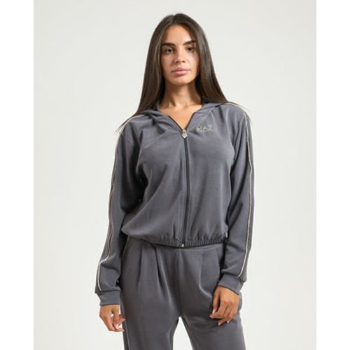 Sweat-shirt Sweat fullzip avec détails strass - Emporio Armani EA7 - Modalova