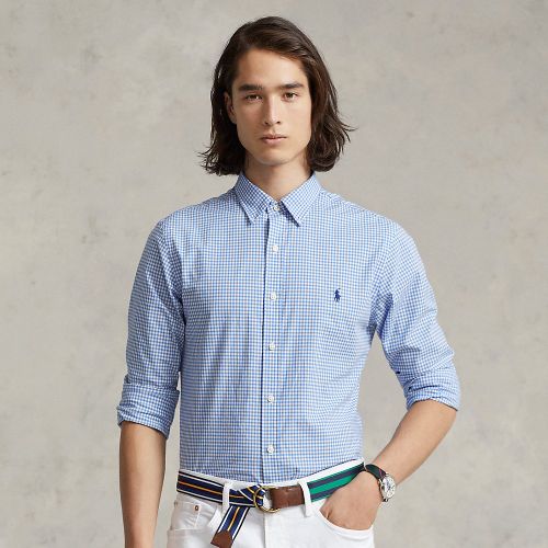 Chemise cintrée vichy popeline stretch - Polo Ralph Lauren - Modalova
