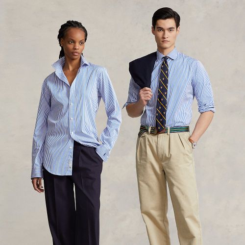 Chemise rayée ajustée en popeline - Polo Ralph Lauren - Modalova
