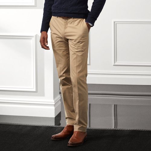 Pantalon chino stretch droit - Purple Label - Modalova