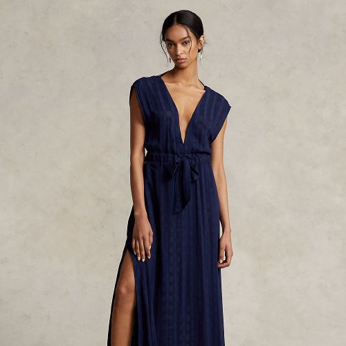 Robe de plage maxi translucide écossaise - Polo Ralph Lauren - Modalova